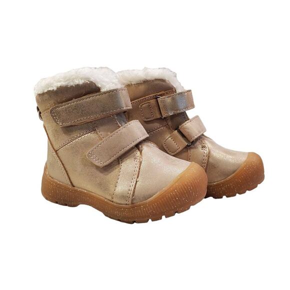 Girls Pink Snow Boots Pink Eli Toddler Boots Childrens Boots Size 6 Pink Glitter - Picture 1 of 11